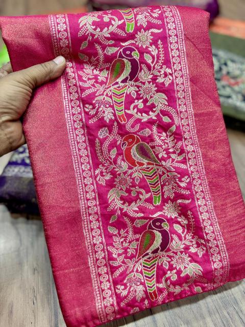 Akshara russian silk surat bombay market saree
